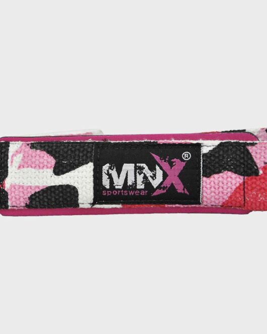 MNX Lifting straps CAMO look, rosa