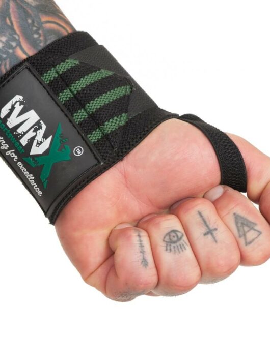 Fasce supporto polso MNX Heavy soft 18″, verde