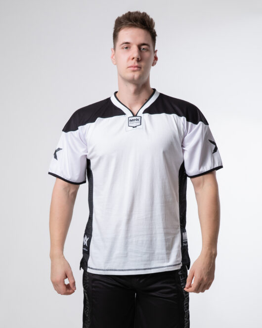 Cotton football jersey, white