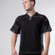 Cotton football jersey, black