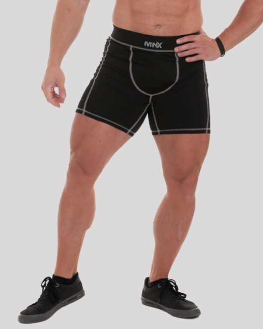 MNX Men's tight shorts, black