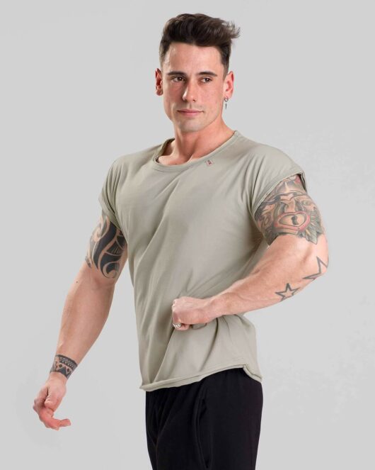 MNX Ripped T-shirt Athletic, taupe gray