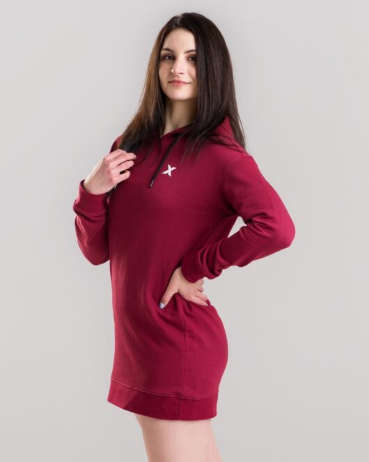 MNX Women's hoodie Liberty, burgundy