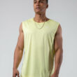 MNX Mesh sleeveless top, yellow