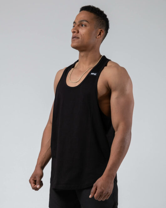 MNX Classic stringer tank top 02, black