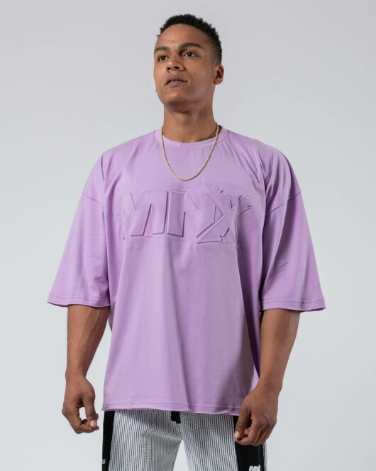MNX Extra T-shirt embossed, violet light