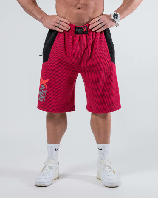 MNX Ribbed shorts Hammer, red