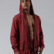 MNX Men's lightweight hoodie Aesthetic, maroon