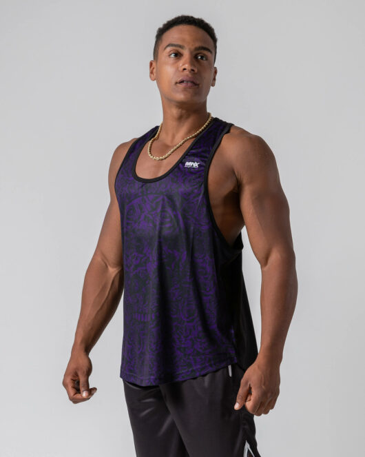 MNX Stringer tank top Skull souls, purple
