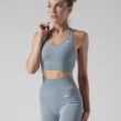 MNX Women's seamless sport bra Glam, blue