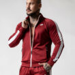 MNX Men's Track jacket, dark red