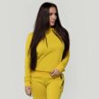 BOS Women's Cropped hoodie, yellow