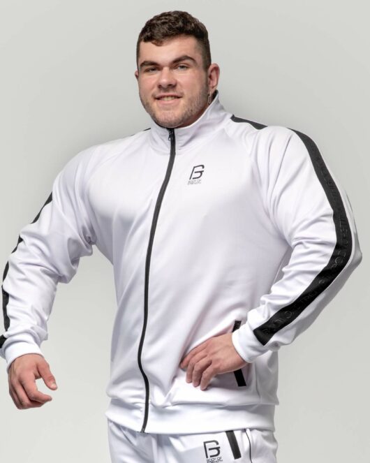 BOS Men's track jacket, white