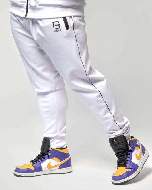 BOS Men's track pants, white