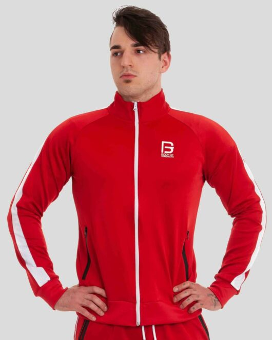 BOS Men's track jacket, red