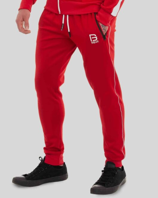 BOS Men's track pants, red