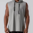 Sleeveless hooded top