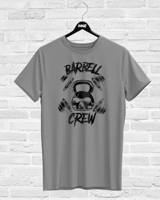 T-shirt BARBELL CREW, grey