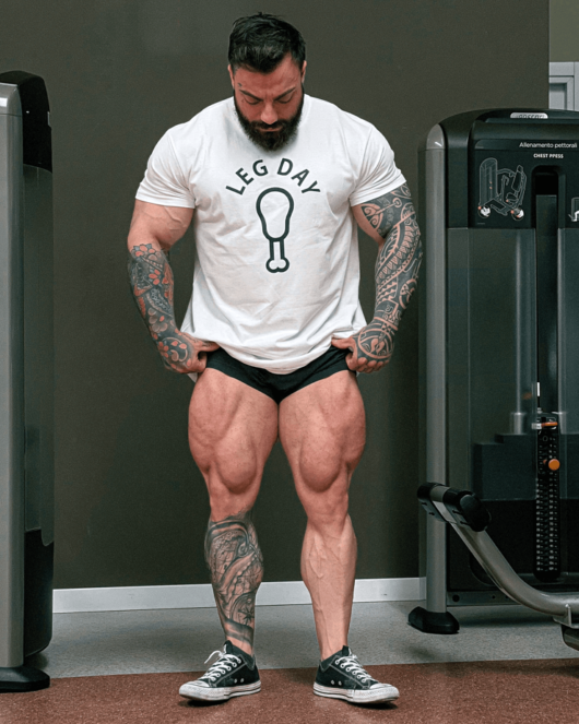 T-shirt LEG DAY, white