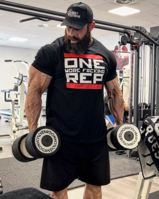 T-shirt ONE MORE F#CKING REP, black