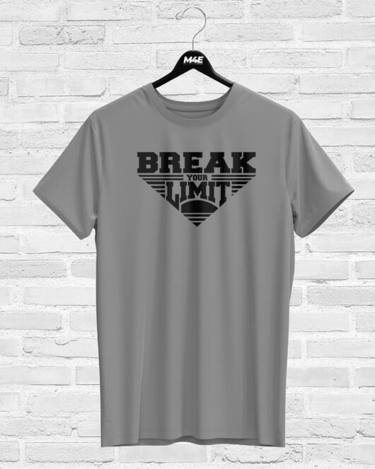 T-shirt BREAK YOUR LIMIT, grey