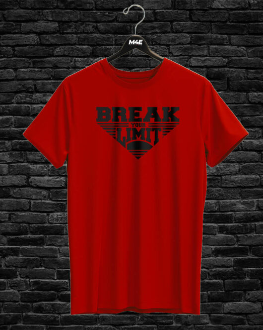 T-shirt BREAK YOUR LIMIT, red