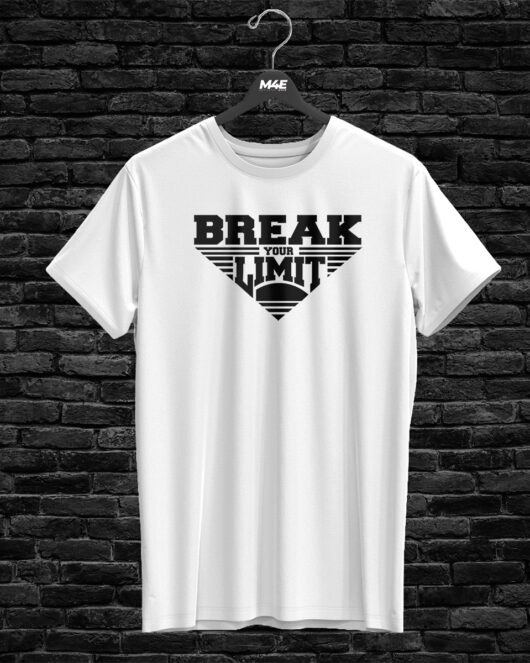 T-shirt BREAK YOUR LIMIT, white
