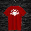 T-shirt I'M NOT HERE TO TALK, red