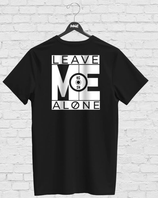 T-shirt LEAVE ME ALONE, black