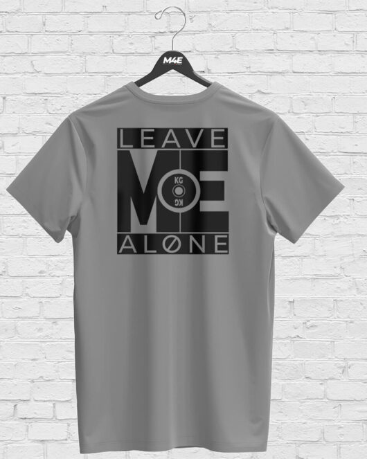T-shirt LEAVE ME ALONE, grey