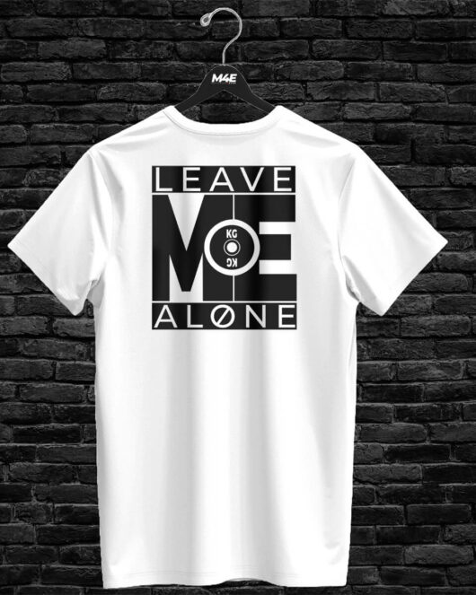T-shirt LEAVE ME ALONE, white