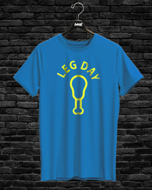 T-shirt LEG DAY, blue