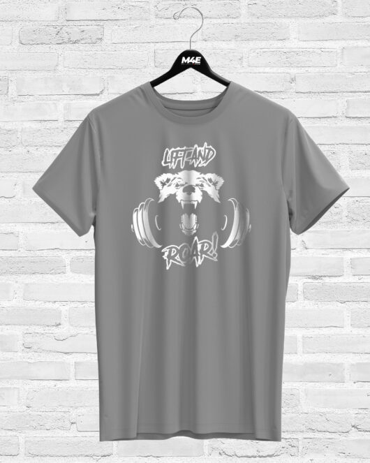 T-shirt LIFT AND ROAR, grey