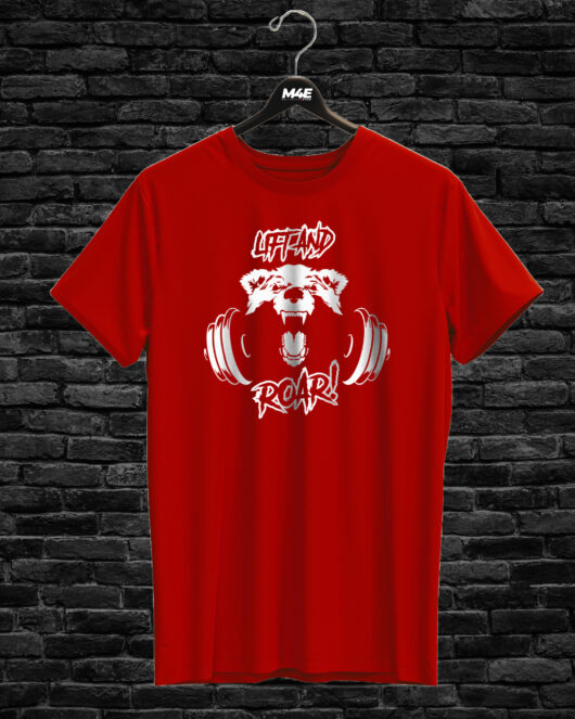 T-shirt LIFT AND ROAR, red
