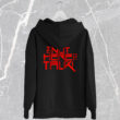 Hooded Full Zip Sweat I'M NOT HERE TO TALK #2, black