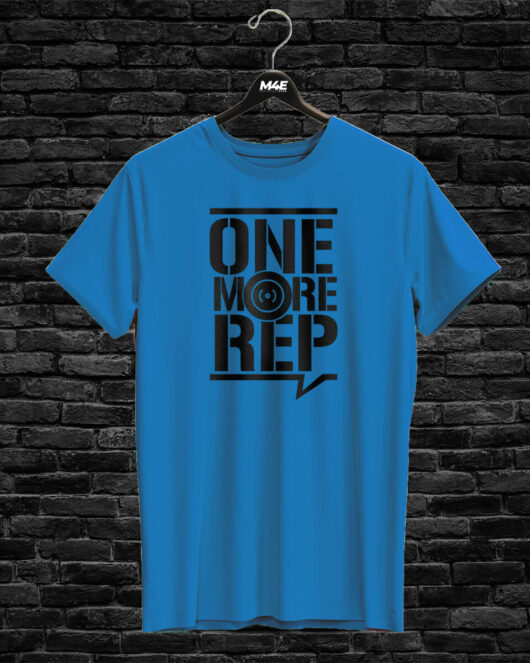T-shirt ONE MORE REP, blue