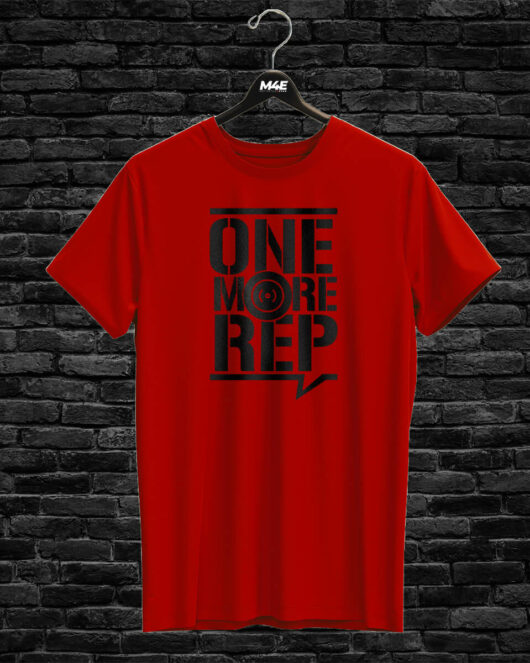 T-shirt ONE MORE REP, red