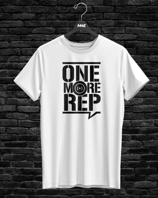 T-shirt ONE MORE REP, white