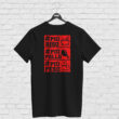 T-shirt PIÙ RISO, PIÙ POLLO, PIÙ PESSO, black
