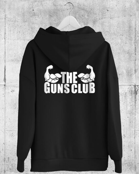 Hooded Full Zip Sweat THE GUNS CLUB, black