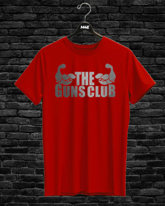 T-shirt THE GUNS CLUB, red