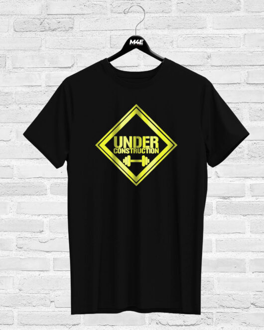 T-shirt UNDER CONSTRUCTION, black