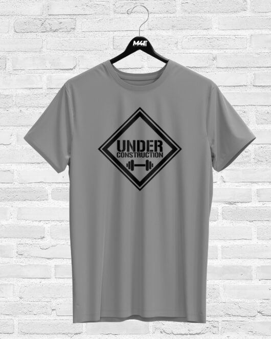 T-shirt UNDER CONSTRUCTION, grey