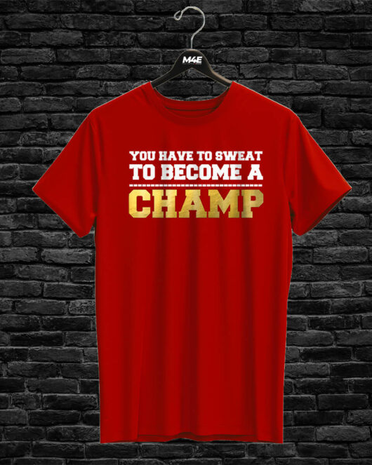 T-shirt CHAMP, red